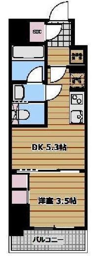 クレストコート本所吾妻橋 505 間取り図