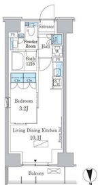 パークアクシス新宿百人町 402 間取り図