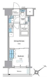 ルフォンプログレ赤塚 1303 間取り図