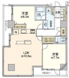 D'グラフォート横浜クルージングタワー 8階 間取り図