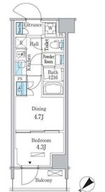 パークアクシス品川南大井パークフロント 219 間取り図