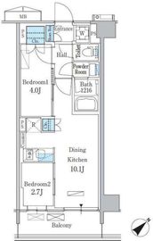 パークアクシス品川南大井パークフロント 717 間取り図