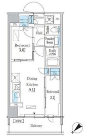 パークアクシス品川南大井パークフロント 524 間取り図