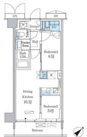 パークアクシス品川南大井パークフロント 440 間取り図