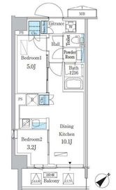 パークアクシス品川南大井パークフロント 108 間取り図
