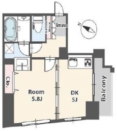 スカーラ西新宿シティプラザ 9階 間取り図