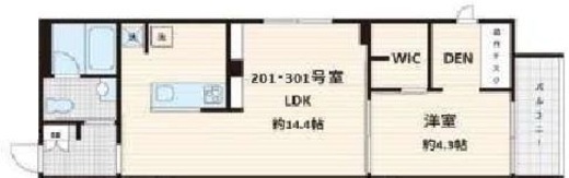 Fullea白金台 301 間取り図
