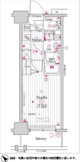 ガーラ・プライム横濱関内 4階 間取り図