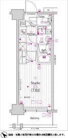 ガーラ・プライム横濱関内 4階 間取り図