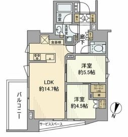 パークホームズ成城 3階 間取り図