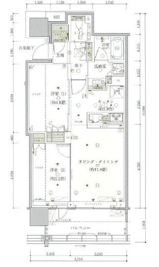 リビオタワー羽沢横浜国大 10階 間取り図