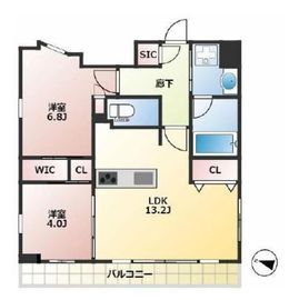 クレイシア赤羽 7階 間取り図