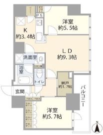 川崎ゲートタワー 6階 間取り図