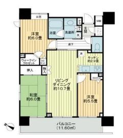クレストフォルム浅草グランステージ 2階 間取り図