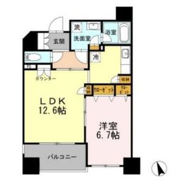 カスタリア荒川 1002 間取り図