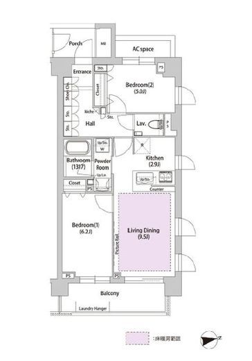 ソアラノーム荻窪天沼 4階 間取り図