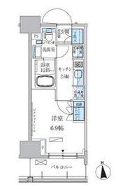 パークアクシス上野三丁目 607 間取り図