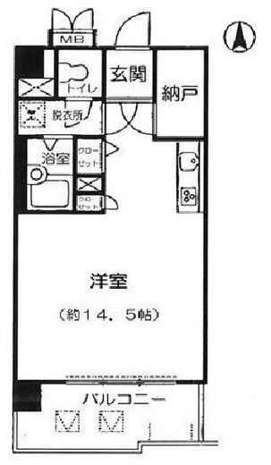 エルアージュ小石川 4階 間取り図