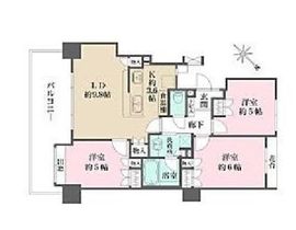 リーデンスフォート横浜 9階 間取り図