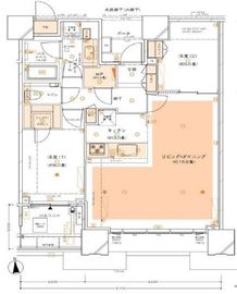 ドゥ・トゥール 17階 間取り図