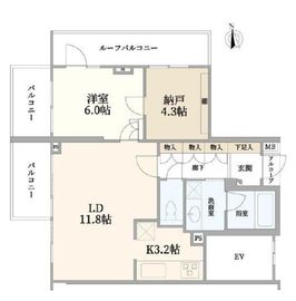 ピアースコード三軒茶屋 4階 間取り図