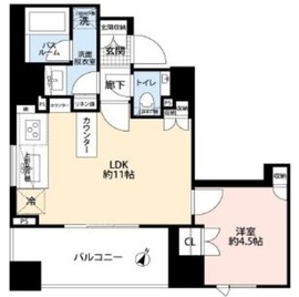 アトラス文京小石川 5階 間取り図