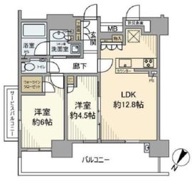 シティテラス横浜 ノース棟 6階 間取り図