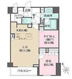 エルデンシア阿佐ヶ谷プラチナム 3階 間取り図