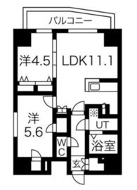 プレール・ドゥーク文京本郷 1201 間取り図