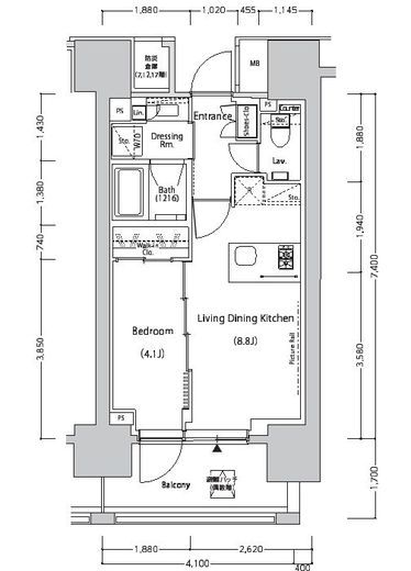 ザ・パークハビオ目白タワー 310 間取り図
