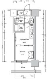 ザ・パークハビオ目白タワー 607 間取り図