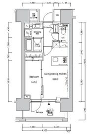 ザ・パークハビオ目白タワー 1706 間取り図