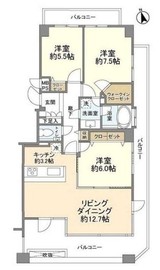 バースシティ溝の口ラヴィアン 4階 間取り図