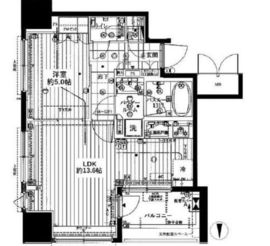 プレサンスロジェ八丁堀 503 間取り図