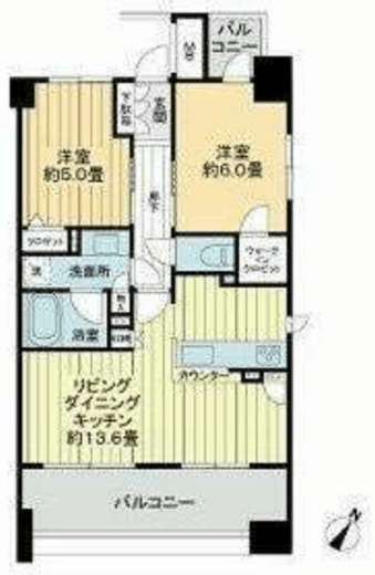 アデニウム新横浜 12階 間取り図