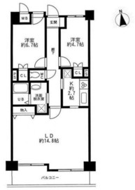 クレール矢沢 706 間取り図