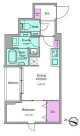 ドゥーエ梅屋敷 201 間取り図