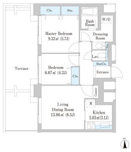 ファーストヒルズ飯田橋 1012 間取り図