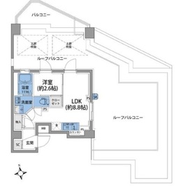 ルネサンスコート田端 701 間取り図
