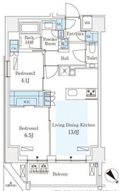 GRAN PASEO 西麻布Ⅱ(グランパセオ西麻布2) 401 間取り図