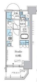 パークアクシス上野三丁目 508 間取り図