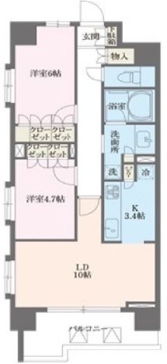 ザ・グランフォーリア西日暮里赤土小学校前ステーションマークス 3階 間取り図