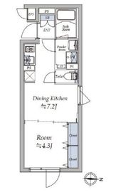 アトリオフラッツ菊川north  303 間取り図
