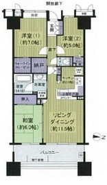 トキアス (TOKIAS) 14階 間取り図