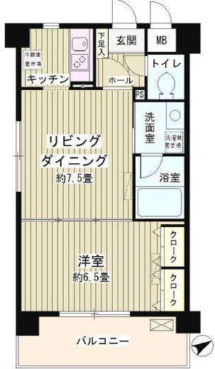ルミエール祐天寺 101 間取り図