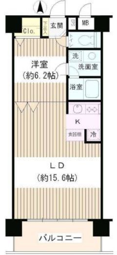 コアシティ中野坂上 704 間取り図