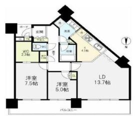 シティタワー品川 4階 間取り図