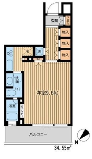 HF新横浜レジデンス 10階 間取り図