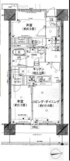 オーベルグランディオ品川勝島 8階 間取り図