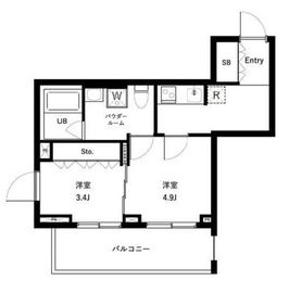 セジョリ高井戸 402 間取り図